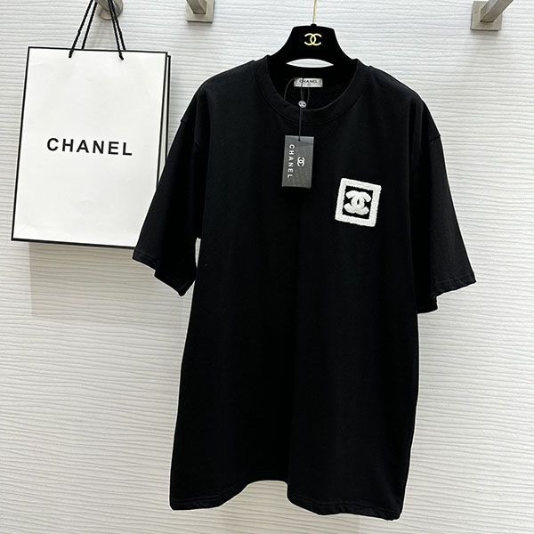 《大人気》シャネル ccロゴTシャツ 偽物 shk78373